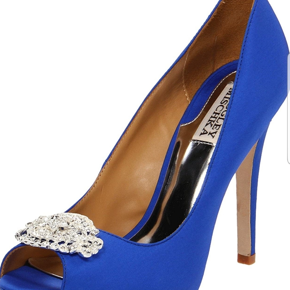 Stiletto Royal Blue Badgley Mischka Shoes Size 8